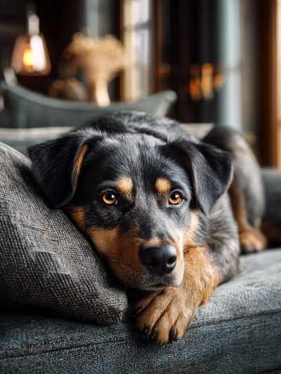 Relaxed Dog Portrait Poster. poster print
