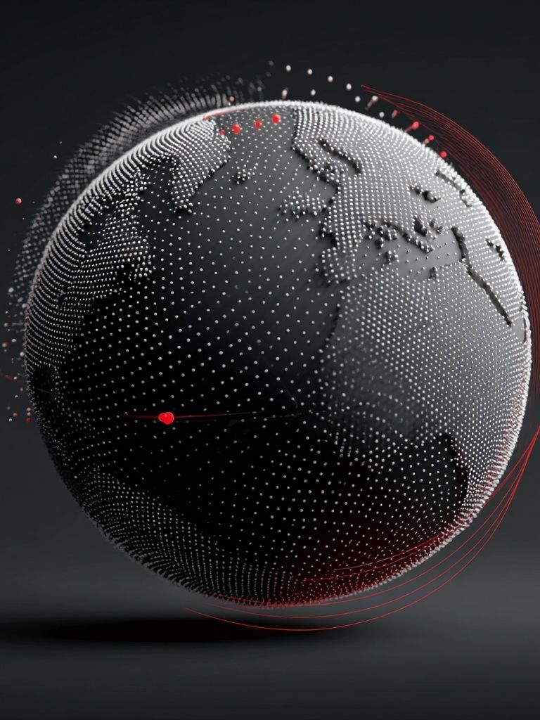 Digital Globe — Abstract Print. poster — abstract art