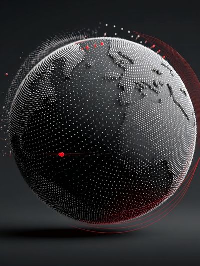 Digital Globe — Abstract Print. poster print