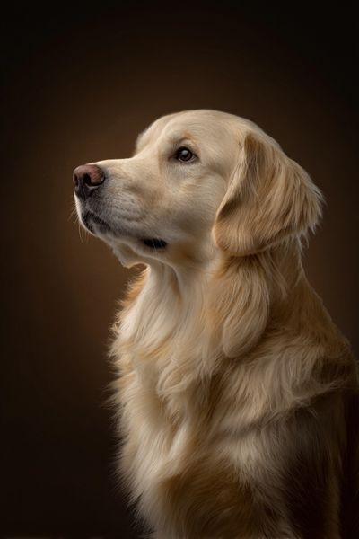 Golden Retriever Portrait Poster. poster print
