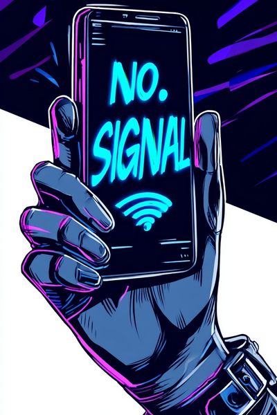 No Signal — Digital Art Print. poster print