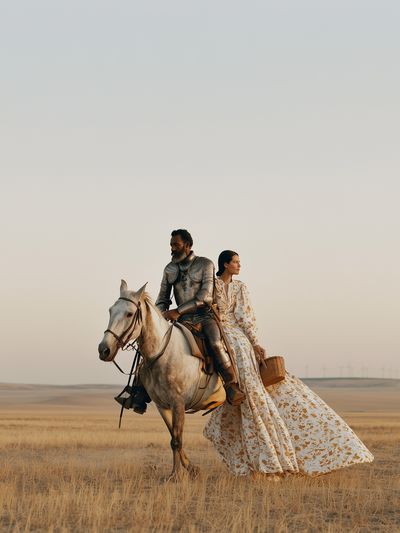 Desert Horse Riders Photography Poster.