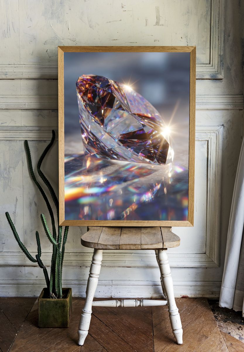 Brilliant Diamond — Photography Print. — room view 1