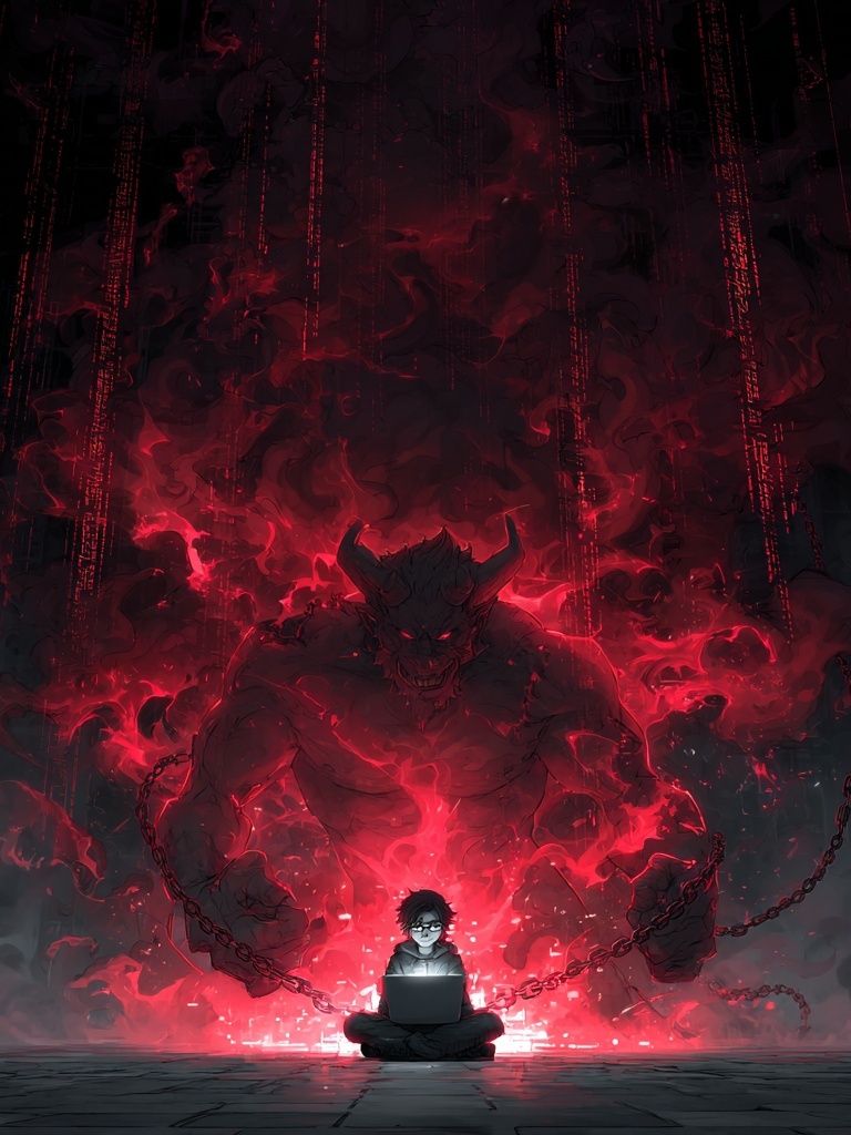Digital Demon — Anime Art Print. poster detail