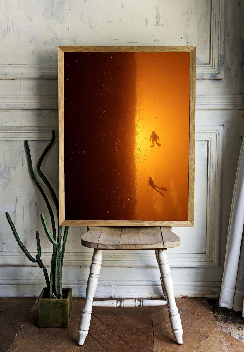 Diving into the Abyss — Photography Print. — room view 1