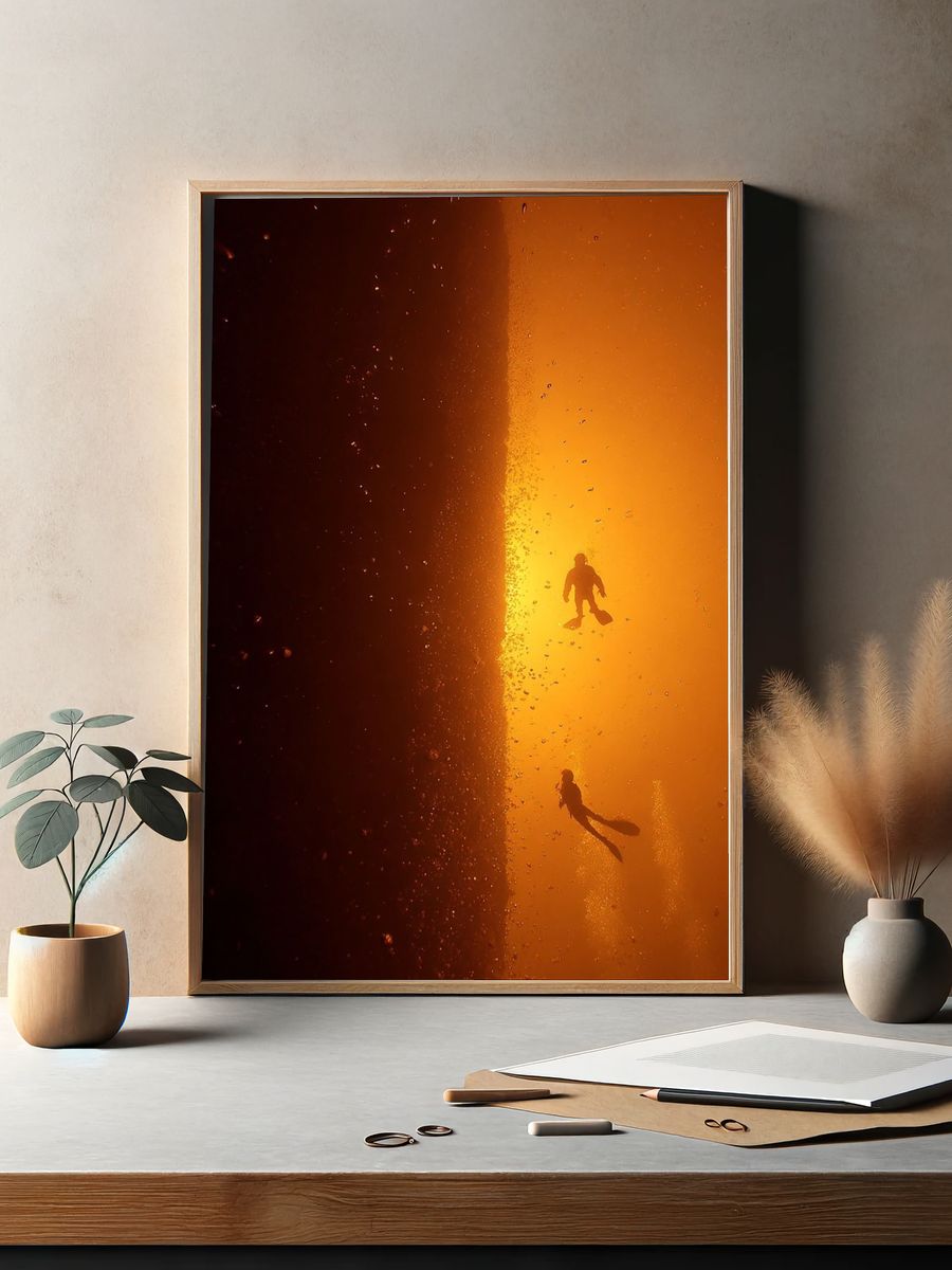 Diving into the Abyss — Photography Print. — room view 2