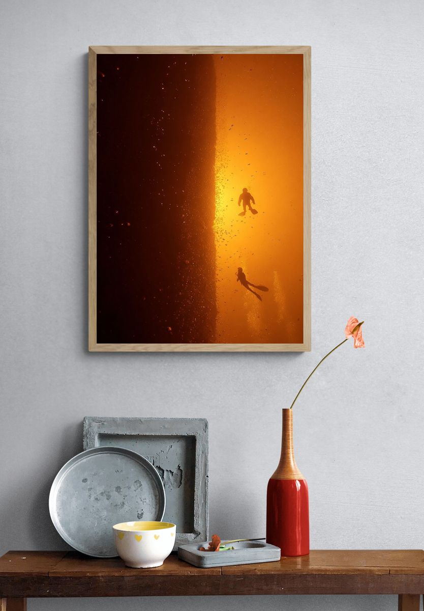 Diving into the Abyss — Photography Print. — room view 3