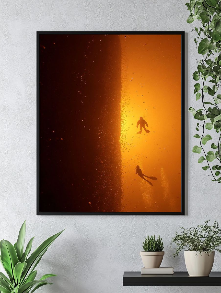 Diving into the Abyss — Photography Print. — room view 4