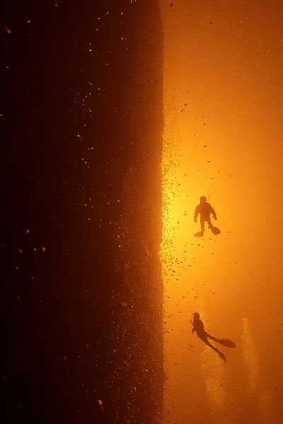Diving into the Abyss — Photography Print. poster