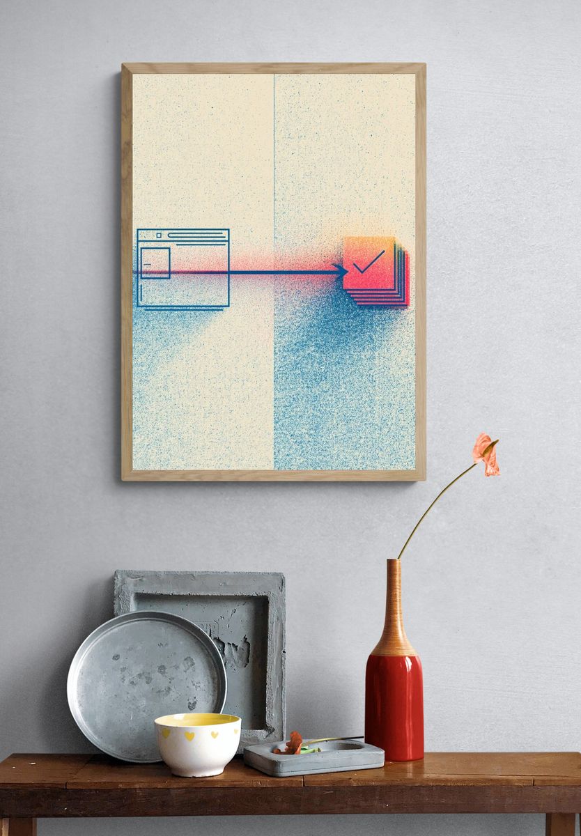 Digital Workflow Abstract Poster. — room view 3