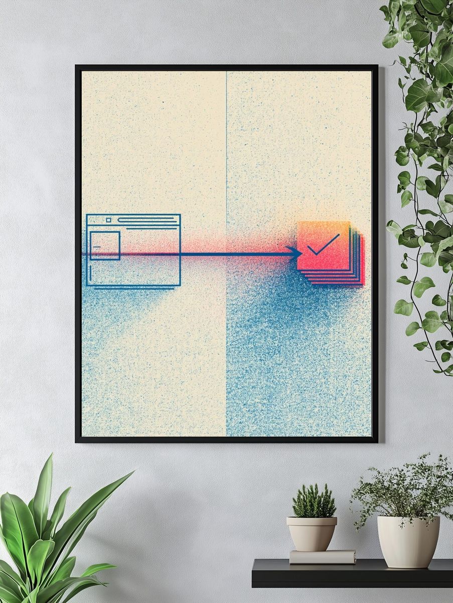 Digital Workflow Abstract Poster. — room view 4