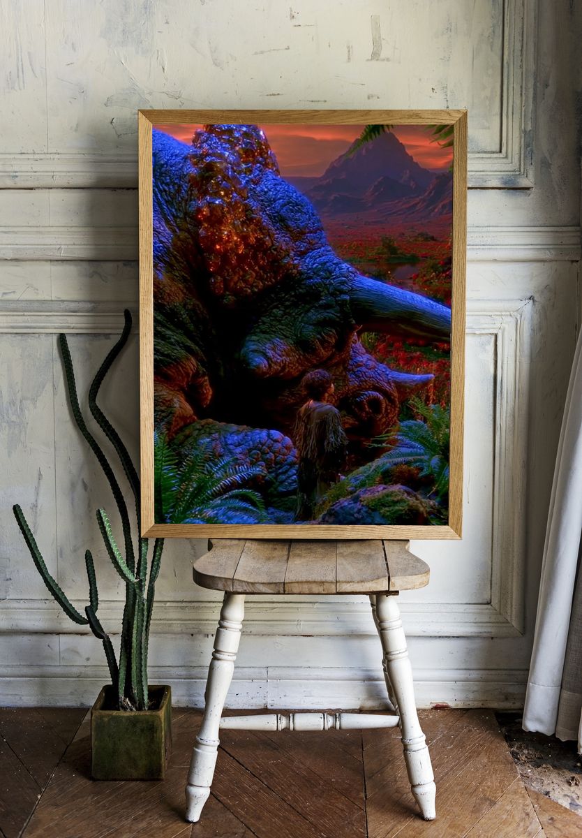 Dinosaur Valley Sunset Poster. room preview