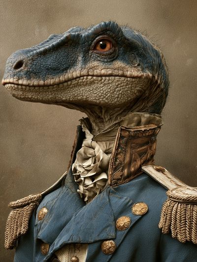 Dinosaur Portrait Fine-Art Poster. poster