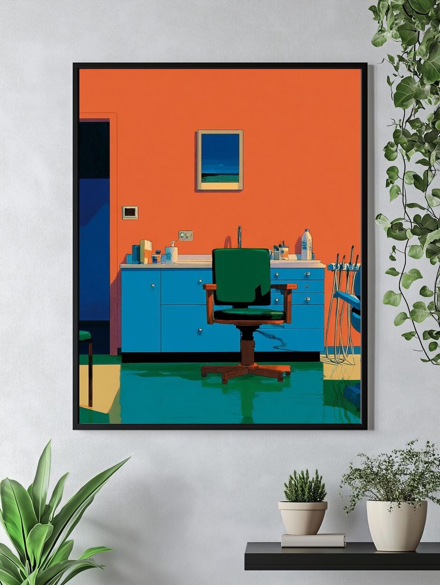 Dental Office Interior — Illustration Print. — room view 4