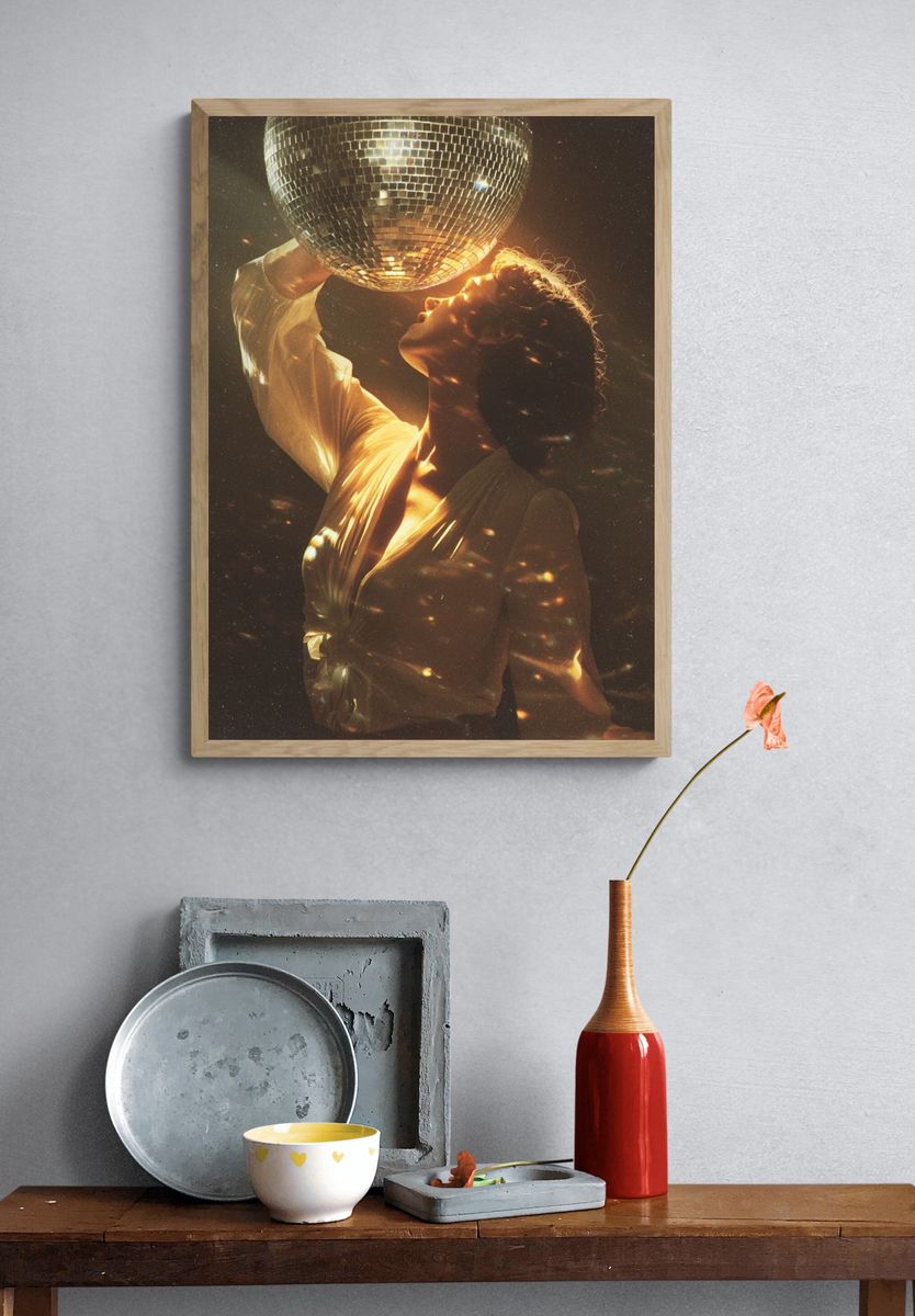 Disco Dream Portrait Poster. — room view 3
