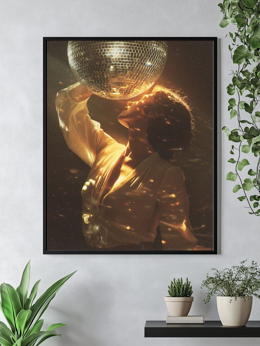Disco Dream Portrait Poster. — room view 4