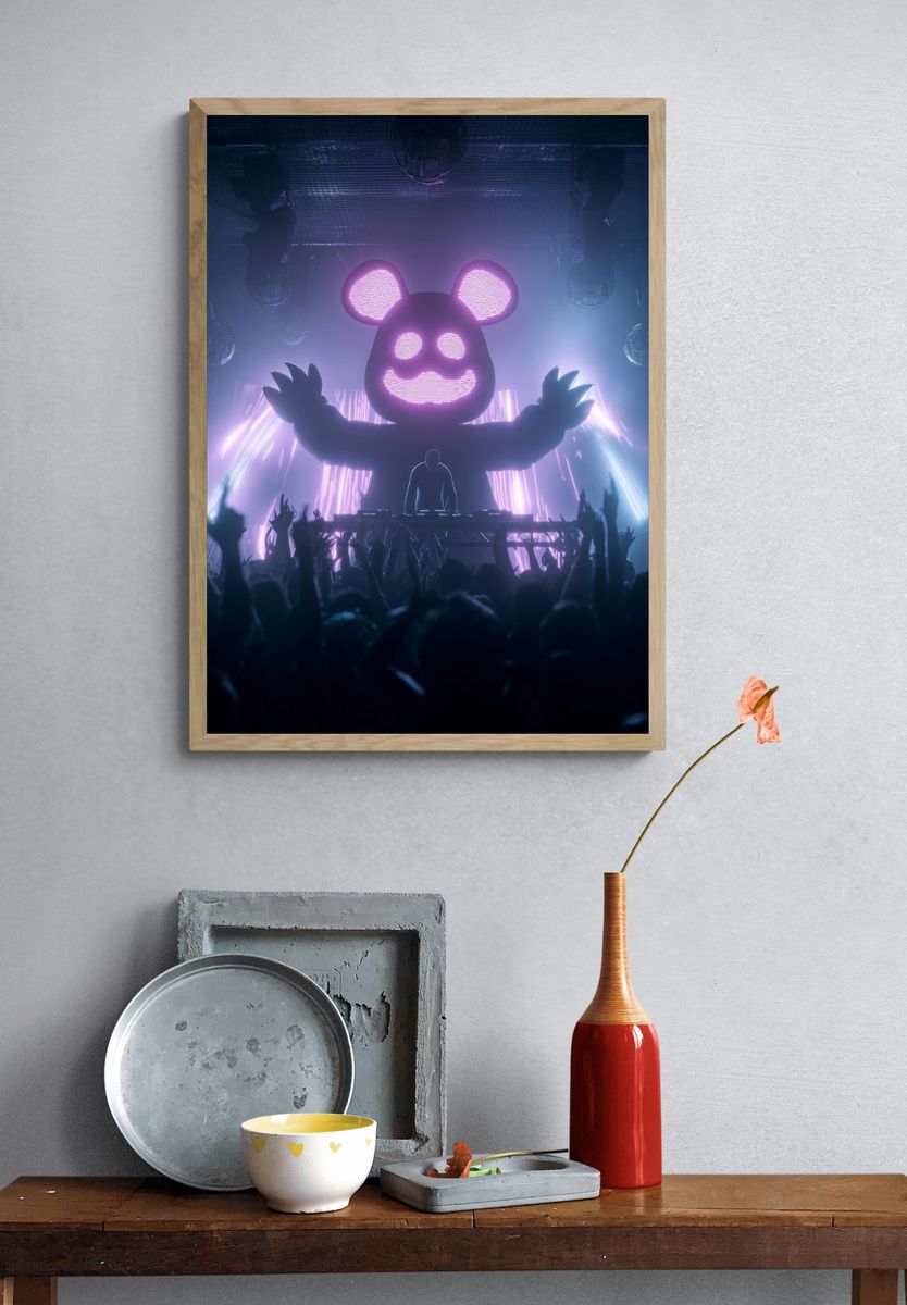 DJ Panda — Music Poster. — room view 3