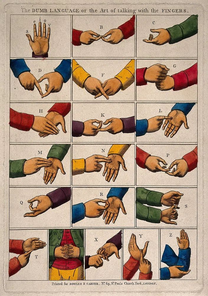 The Dumb Language — Vintage Print. poster — vintage art