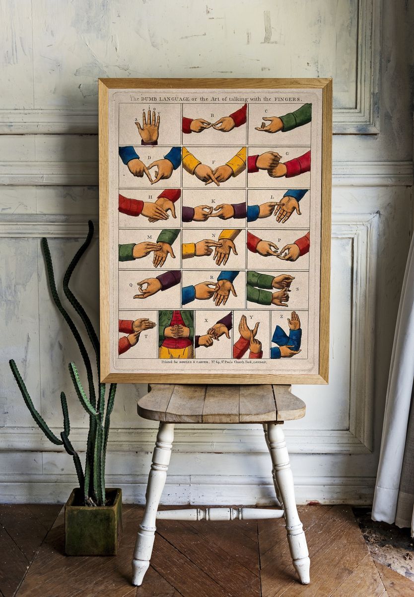 The Dumb Language — Vintage Print room preview