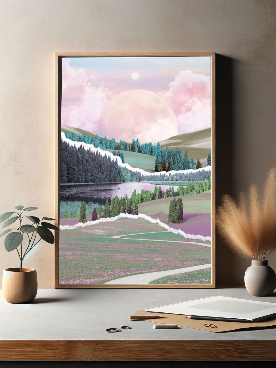 Dreamy Landscape — Art Print. — room view 2