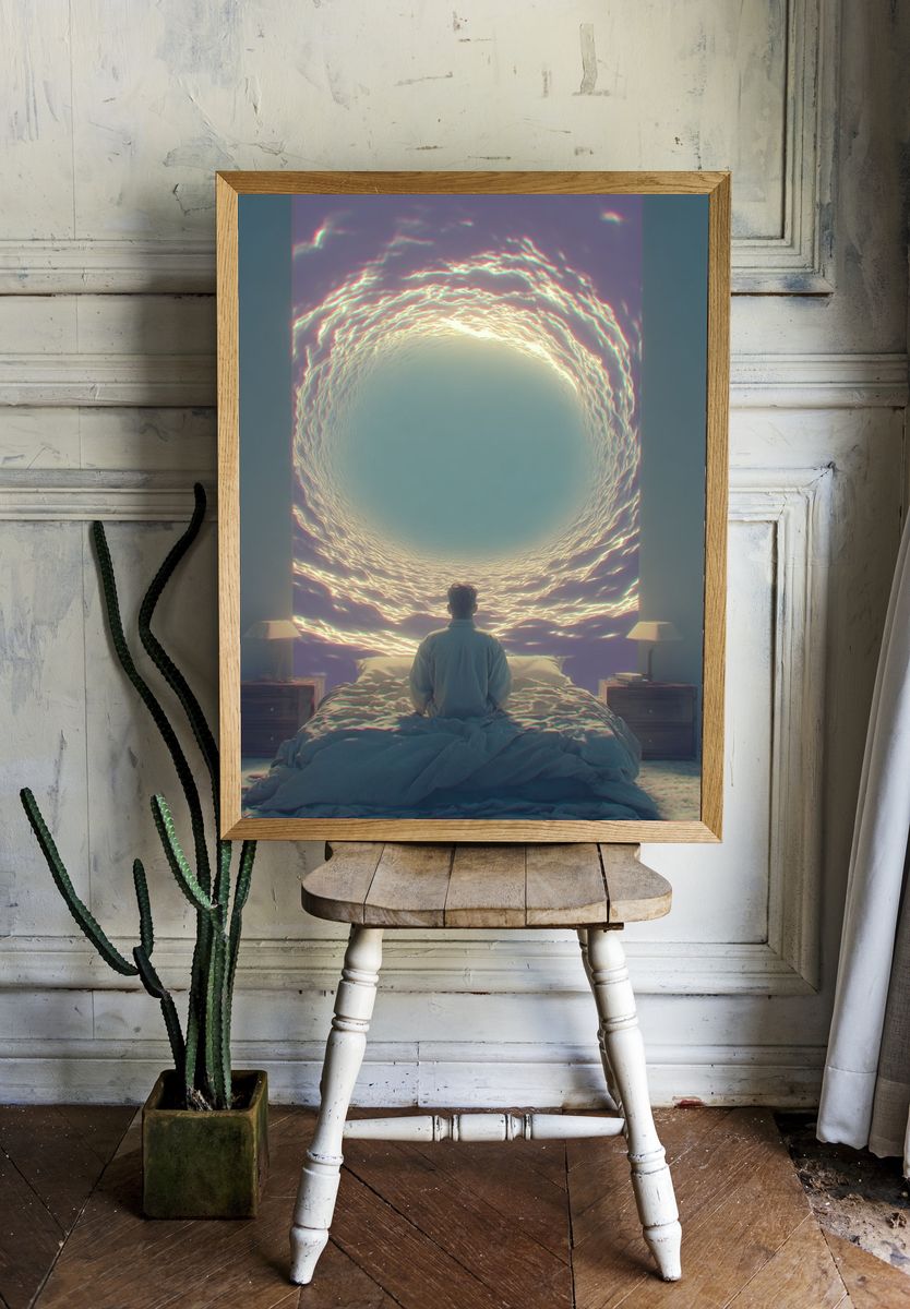 Dreamy Portal — Surrealism Print. — room view 1