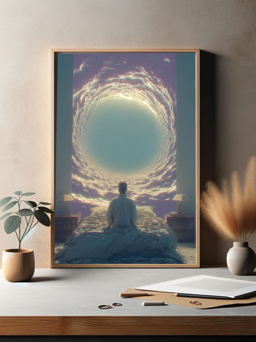 Dreamy Portal — Surrealism Print. — room view 2
