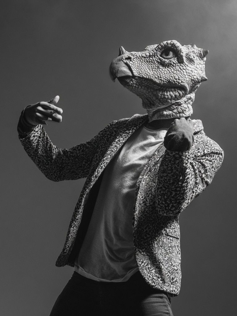 Dinosaur Head Portrait Print. poster — photography art