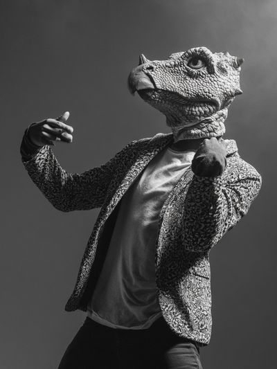 Dinosaur Head Portrait Print.