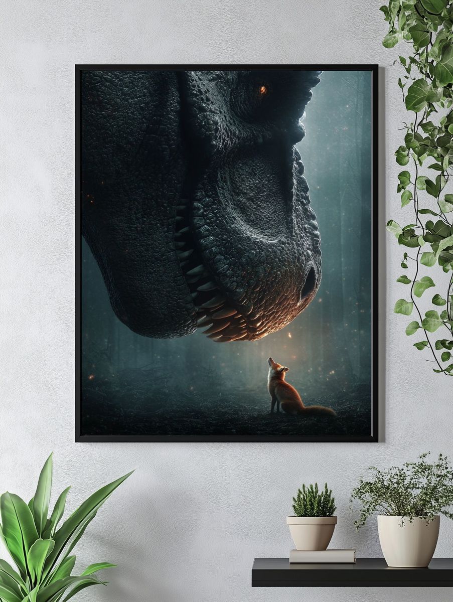 Dinosaur Encounter — Fantasy Print. — room view 4