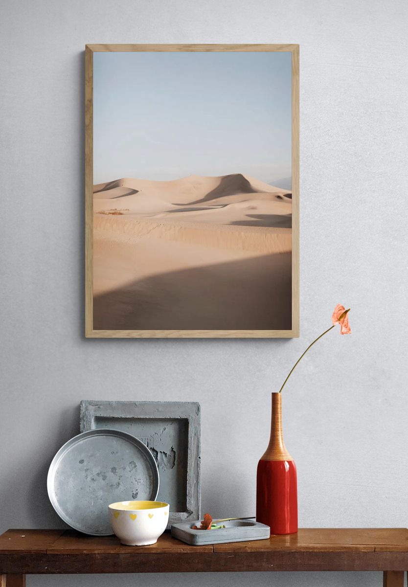 Desert Dunes — Nature Print. — room view 3
