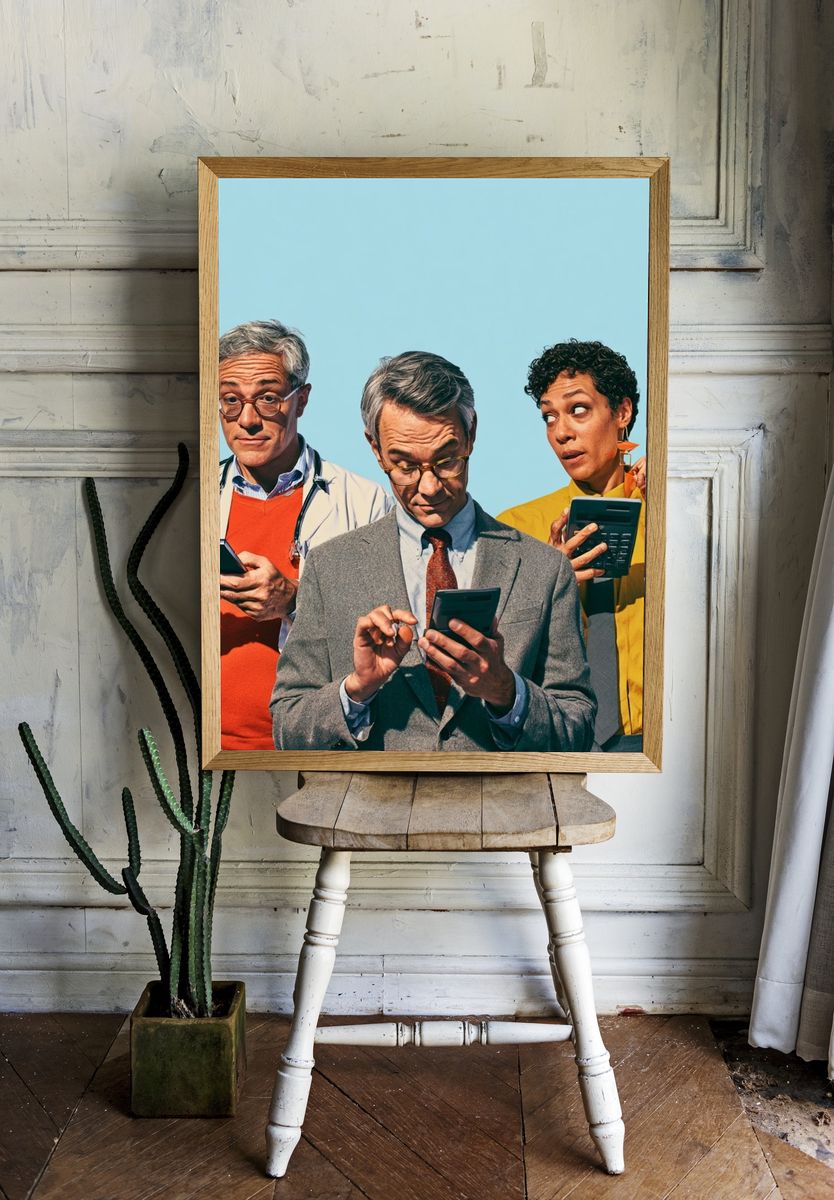 Doctors with Calculators Photography Poster. room preview