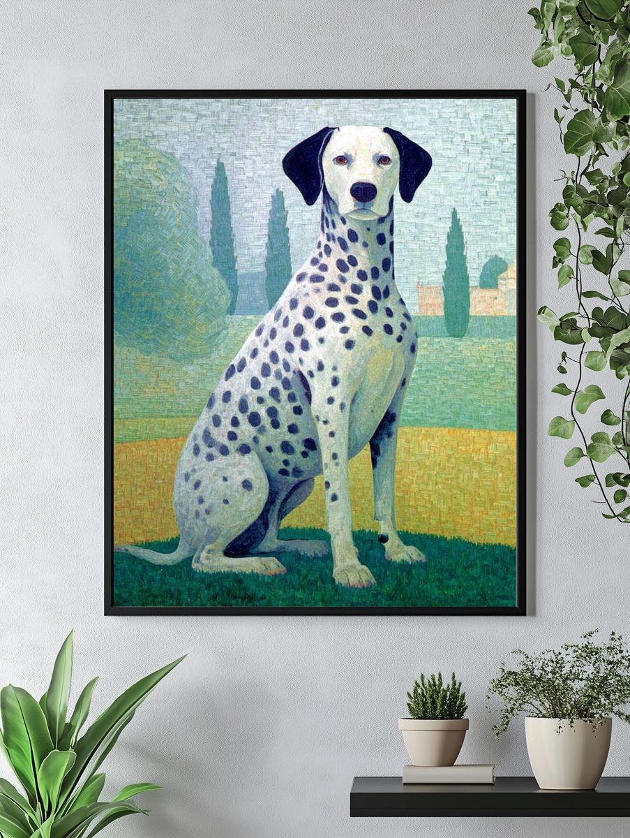Dalmatian Dog — Fine Art Print. — room view 4