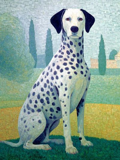 Dalmatian Dog — Fine Art Print. poster