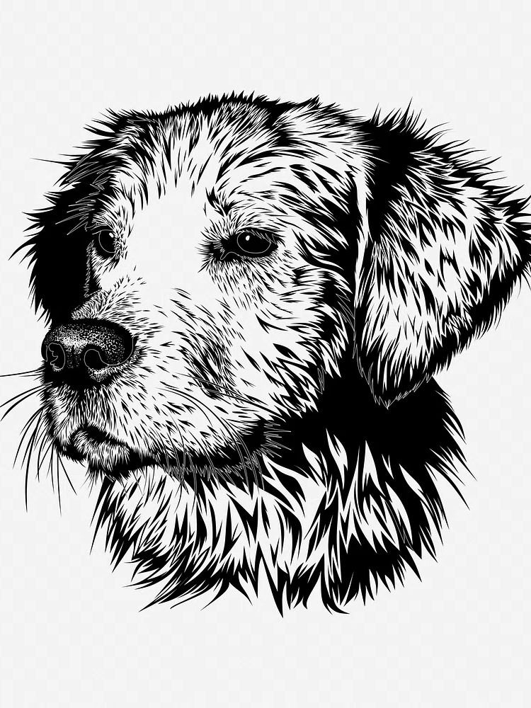 Dog Portrait — Illustration Print. poster detail
