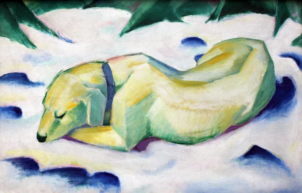 Sleeping Dog — Fine Art Print. poster — animals art