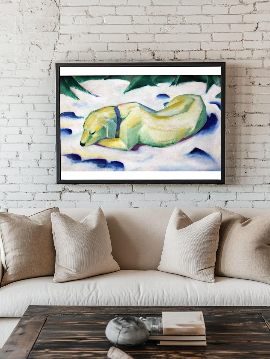 Sleeping Dog — Fine Art Print. — room view 1