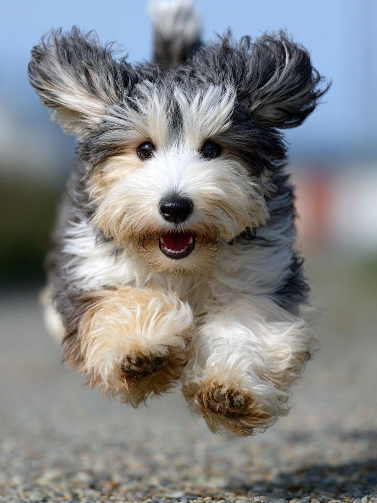 Playful Dog Running — Photography Print. poster — animals art