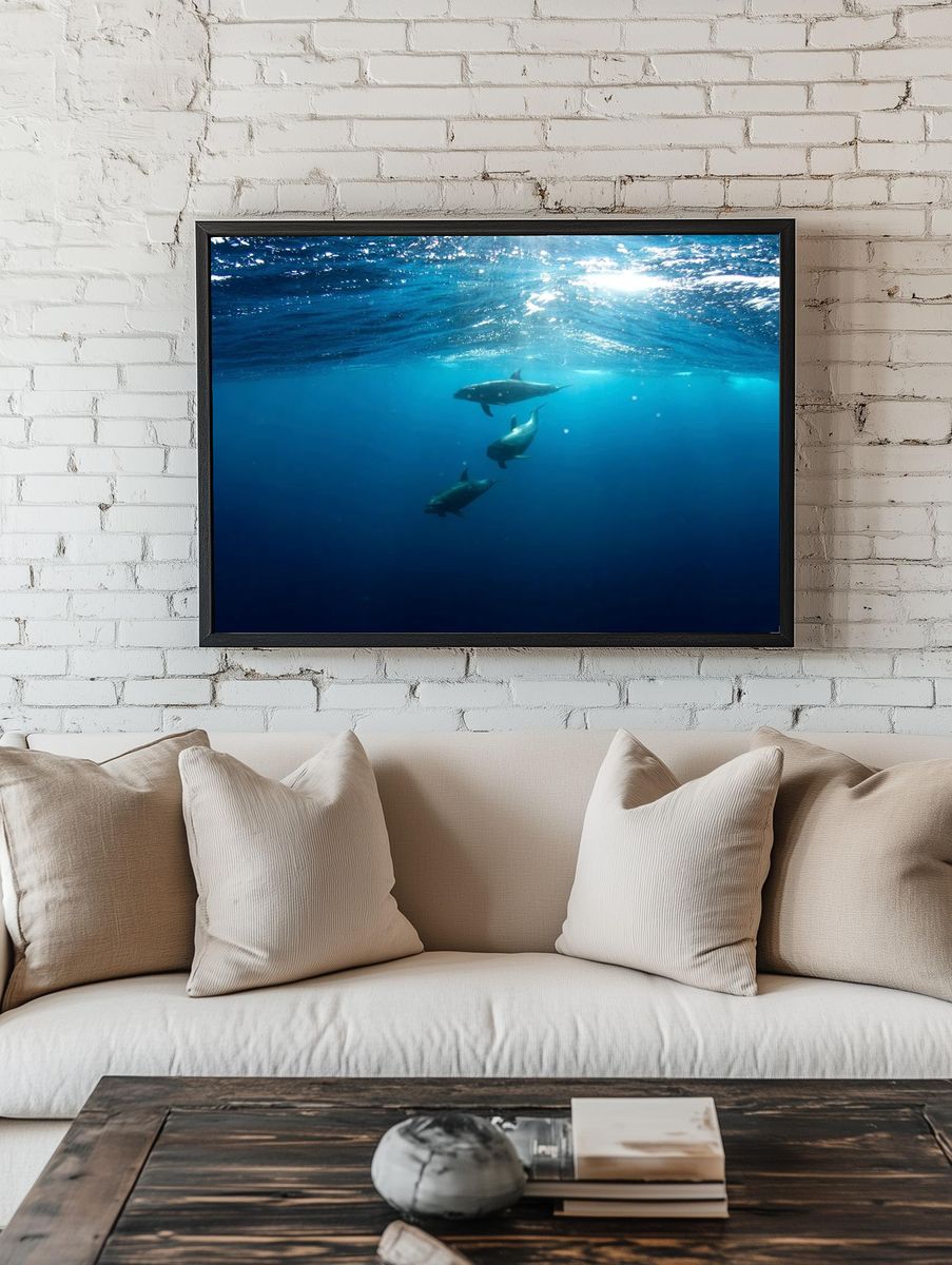 Sharks underwater. room preview