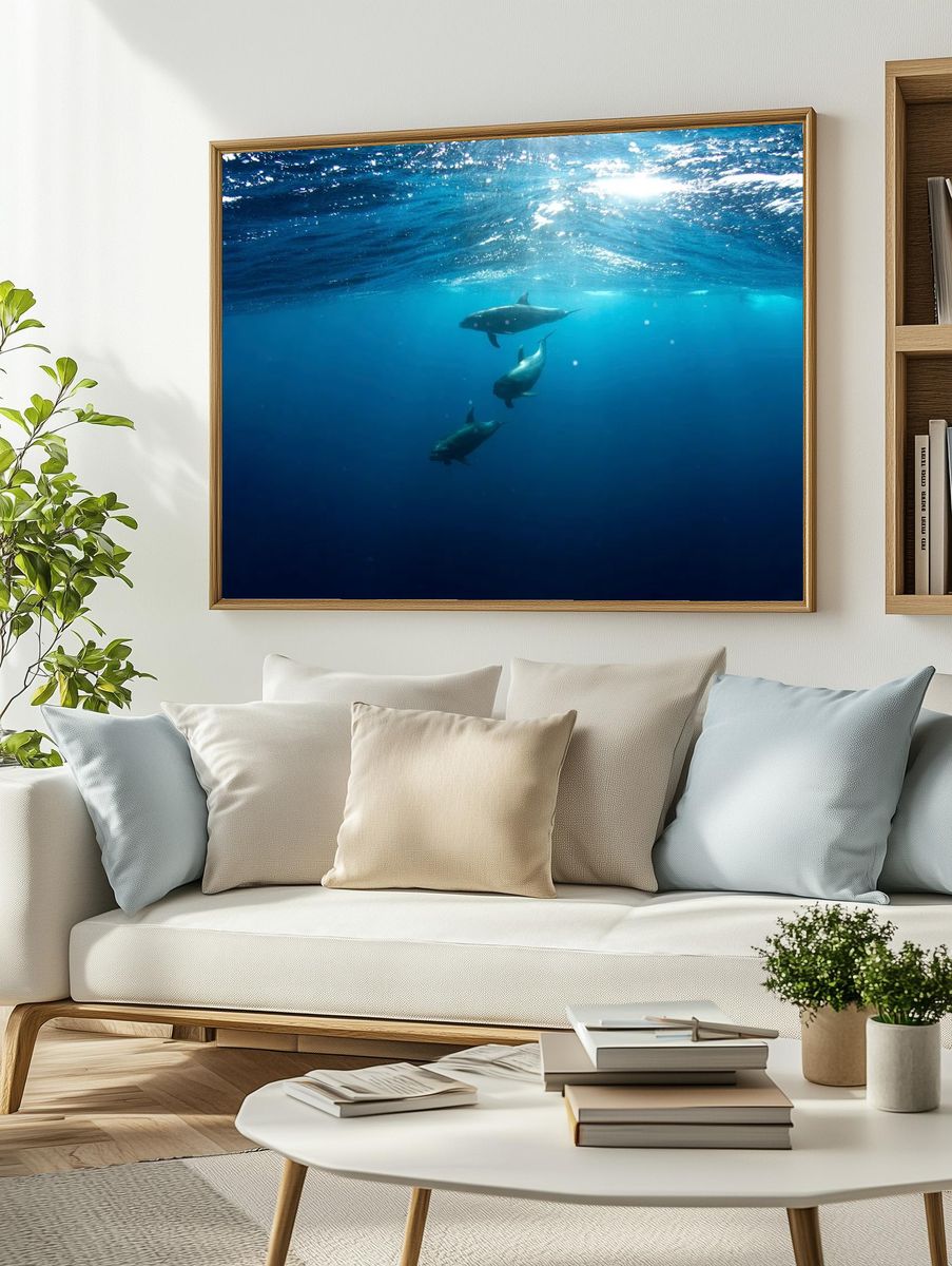 Sharks underwater. — room view 2