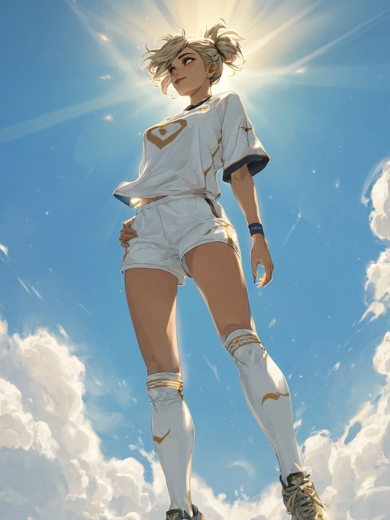 Soccer Player — Digital Art Print. poster detail