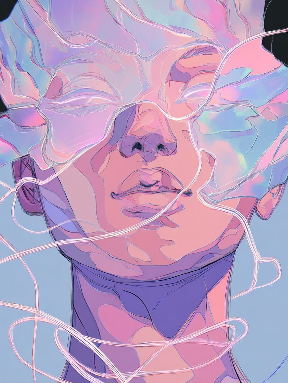 Dreamy Portrait — Digital Art Print. poster detail