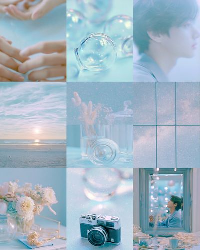Dreamy Pastel Collage Poster.