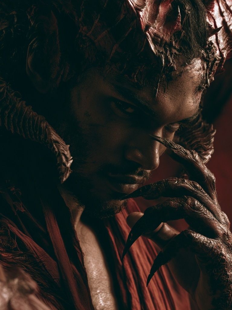 Demonic Portrait Photography Poster. poster — photography art