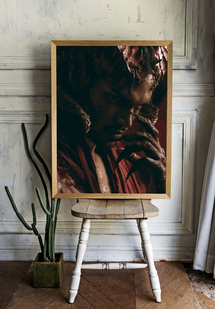 Demonic Portrait Photography Poster. room preview