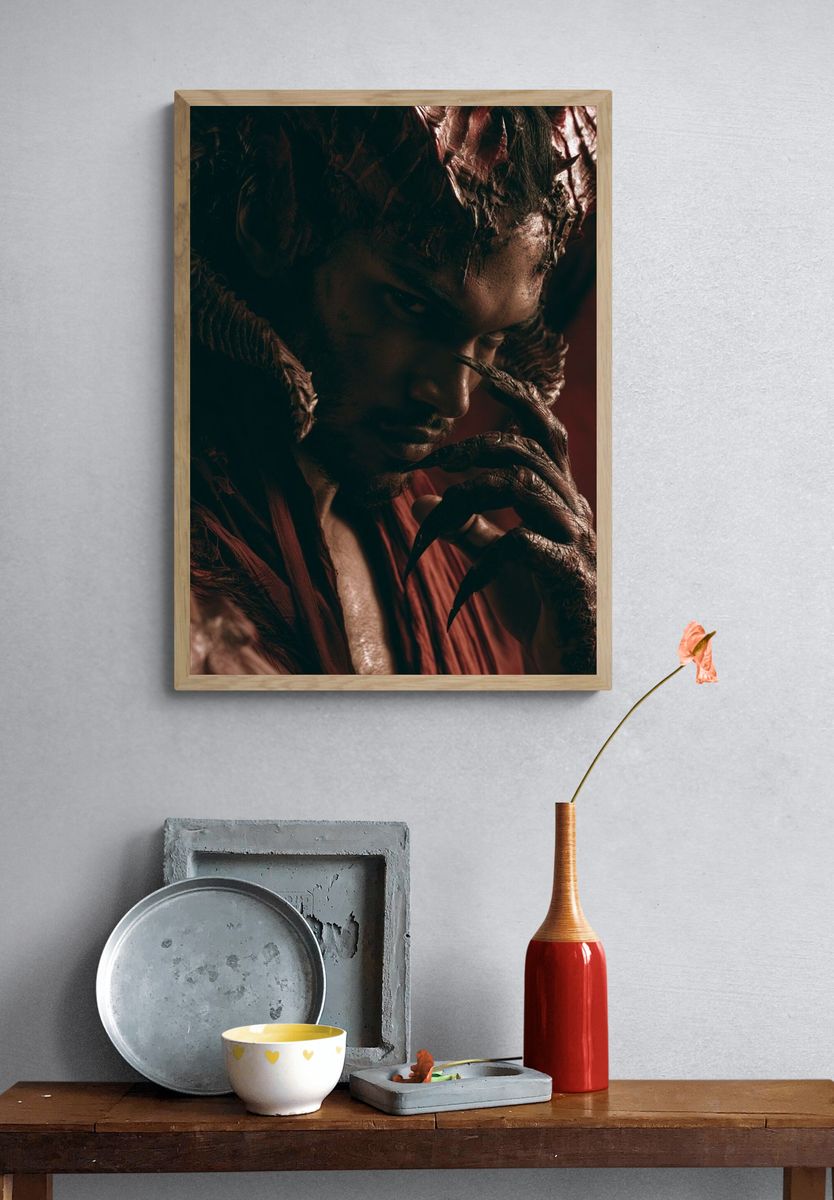 Demonic Portrait Photography Poster. — room view 3