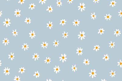 Daisy Pattern — Illustration Print. poster