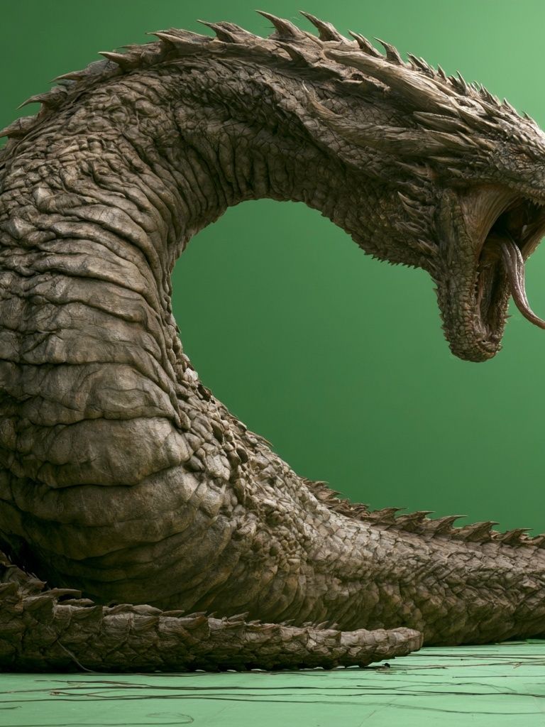 Dragon Creature Concept Art Poster. poster — illustration art