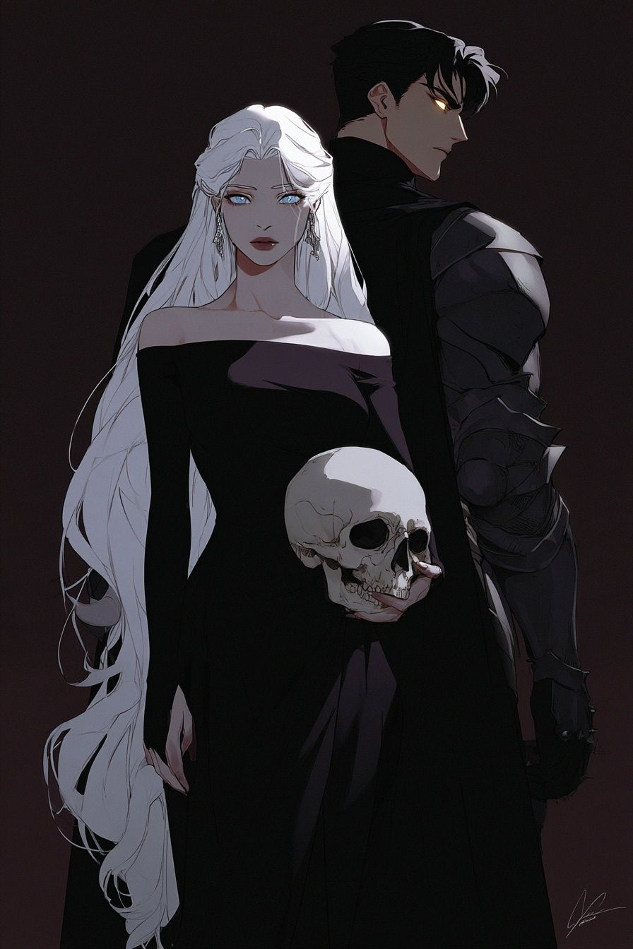 Dark Elegance — Anime Art Print. poster detail