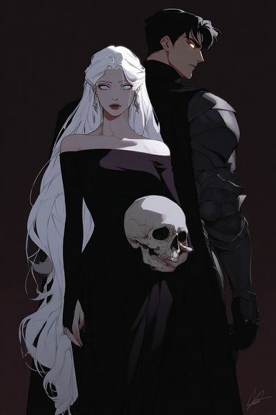 Dark Elegance — Anime Art Print. poster