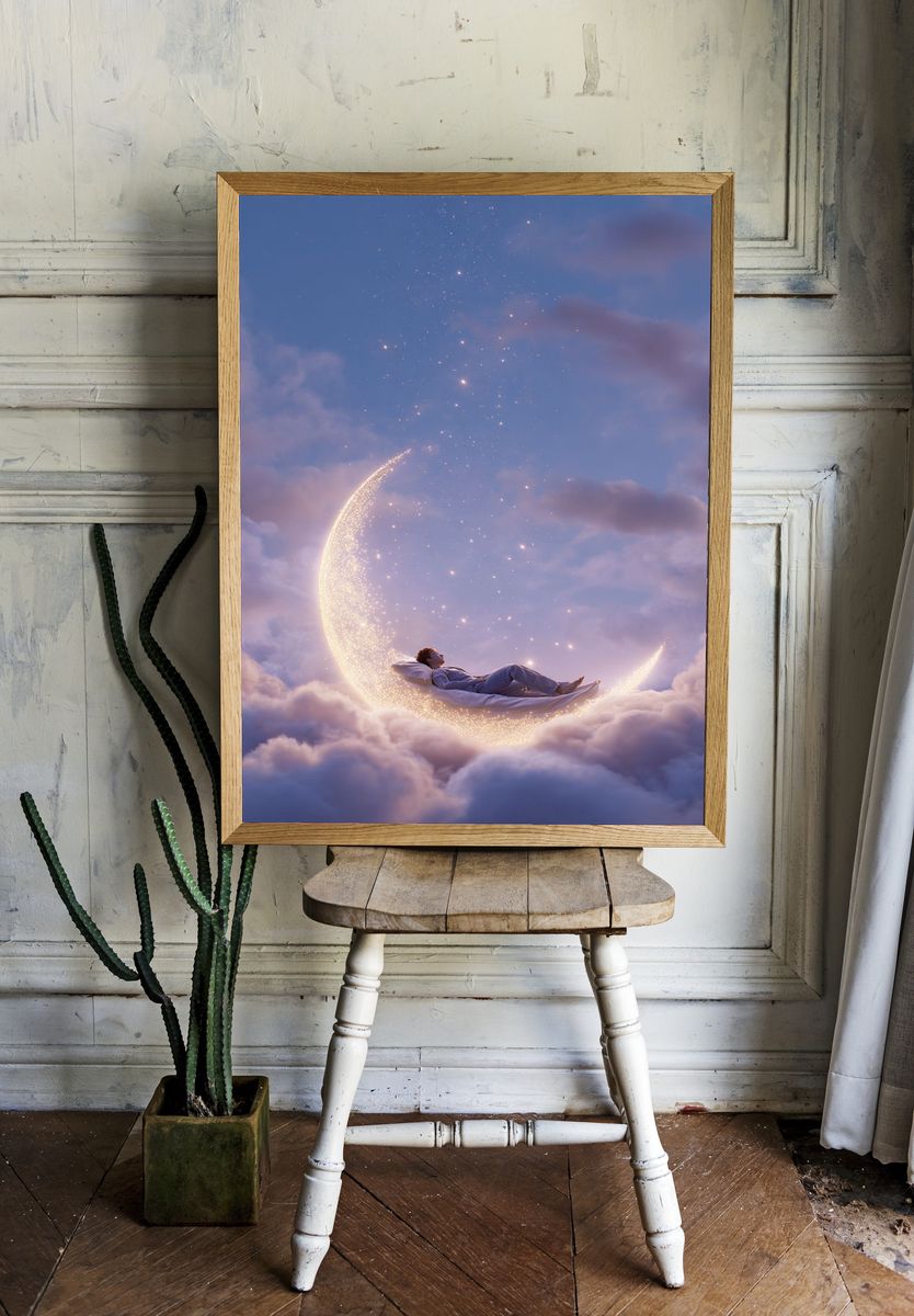 Dreaming on the Moon Poster. — room view 1
